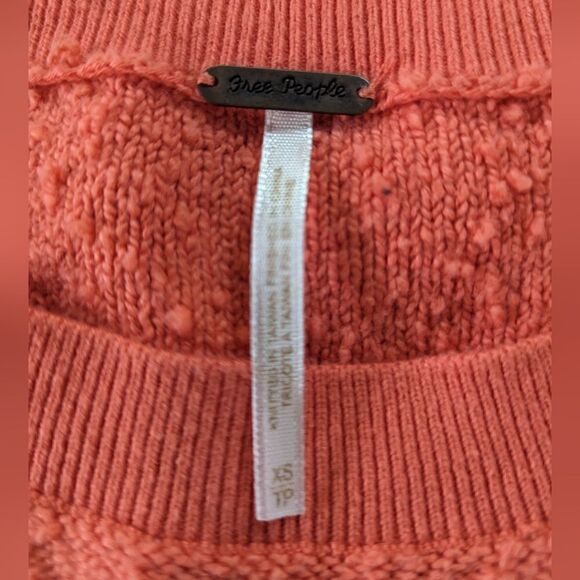 Free People Pullover Sweater Cactus Bloom XS Coastal Cowgirl Boho Cottagecore - Picture 2 of 10